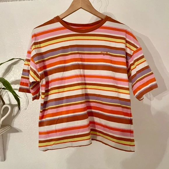 Roxy x Kate Bosworth Surf  Knit Stripe Tee. - Picture 3 of 5